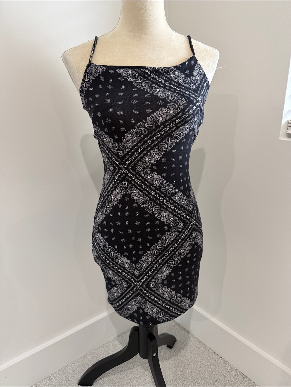 Black Patterned Dress